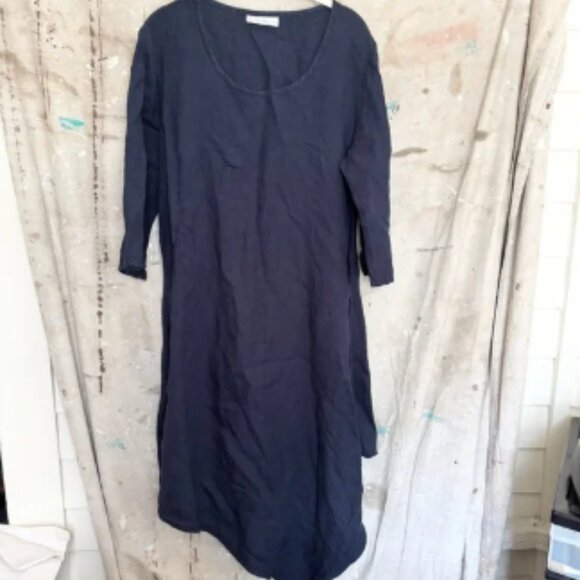 Bryn Walker Asymmetrical Linen Chelsea Dress - Picture 1 of 5